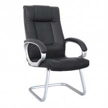 Πολυθρόνα Επισκέπτη PU Μαύρο c530684