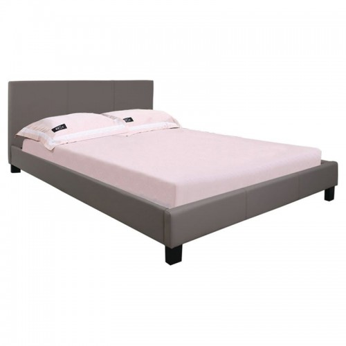 Dalton Κρεβάτι Διπλό για στρώμα 160x200cm PU Απόχρωση Cappuccino c530690