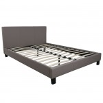 Dalton Κρεβάτι Διπλό για Στρώμα 150x200cm PU Απόχρωση Cappuccino c530691