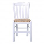 Home Καρέκλα Οξιά Βαφή Εμποτισμού Λάκα Άσπρο Κάθισμα Ψάθα c530717