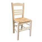 Sifnos Καρέκλα Οξιά Άβαφη με Ψάθα Αβίδωτη c530729