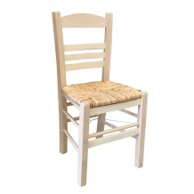 Sifnos Καρέκλα Οξιά Άβαφη με Ψάθα Αβίδωτη c530729