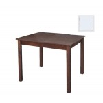 Ταβέρνας Τραπέζι Οξιά Κόντρα Πλακέ Βαφή Εμποτισμού Λάκα Άσπρο 70x110x75cm c530744