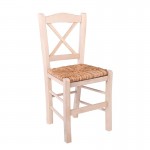 Tradiz Καρέκλα Οξιά Άβαφη με Ψάθα Αβίδωτη c530750