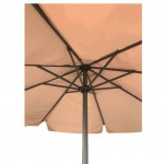 Umbrella Αλουμινίου Σκελετός Ανθρακί Ύφασμα Μπεζ c530791