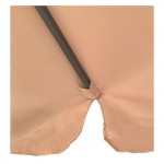 Umbrella Αλουμινίου Σκελετός Ανθρακί Ύφασμα Μπεζ c530791