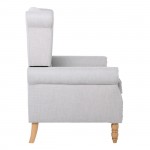 Rose Πολυθρόνα Μπερζέρα Φυσικό Ύφασμα Εκρού c530828