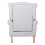 Rose Πολυθρόνα Μπερζέρα Φυσικό Ύφασμα Εκρού c530828