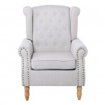 Rose Πολυθρόνα Μπερζέρα Φυσικό Ύφασμα Εκρού c530828