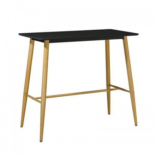Vita Τραπέζι BAR Μέταλλο Βαφή Φυσικό Μαύρο MDF c530884
