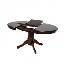 West Τραπέζι Ροτόντα Τραπεζαρίας Κουζίνας Επεκτεινόμενο Καρυδί c530890