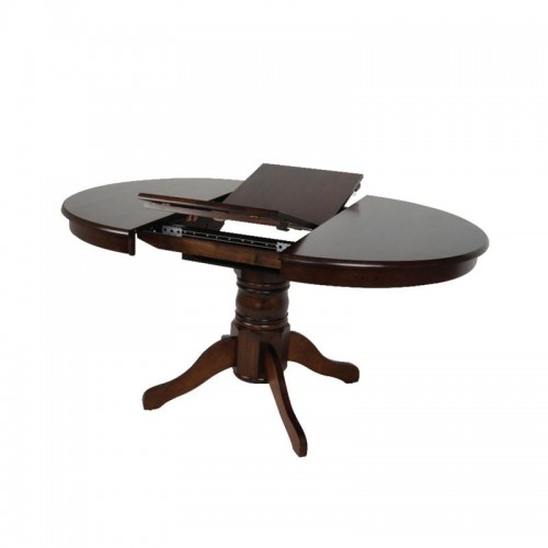 West Τραπέζι Ροτόντα Τραπεζαρίας Κουζίνας Επεκτεινόμενο Καρυδί c530890