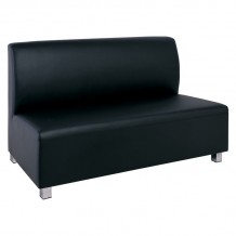 Curvo 2Θέσιος Καναπές Pu Μαύρο c530931