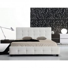 Castro Κρεβάτι Διπλό για Στρώμα 150x200cm PU Άσπρο c530962