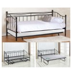 Elat Daybed Κρεβάτι 90x190 Βοηθητικό Κρεβάτι 85x185 Μέταλλο Βαφή Μαύρο c530987