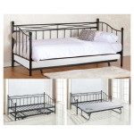 Elat Daybed Κρεβάτι 90x190 Βοηθητικό Κρεβάτι 85x185 Μέταλλο Βαφή Μαύρο c530987