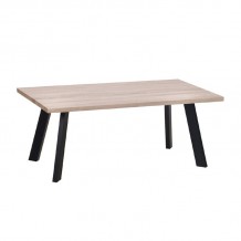 Bax Τραπεζάκι Σαλονιού Καθιστικού Μέταλλο Βαφή Μαύρο Sonoma c531008