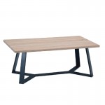 Lui Τραπεζάκι Σαλονιού Καθιστικού Μέταλλο Βαφή Μαύρο Sonoma c531009