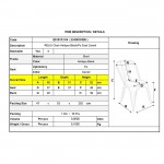 Intra Καρέκλα Pro Στοιβαζόμενη Μέταλλο Βαφή Antique Black Pu Camel c531030