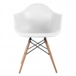 Que Wood Πολυθρόνα Ξύλο ΡΡ Άσπρο set 4τεμ c531093