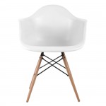 Que Wood Πολυθρόνα Ξύλο ΡΡ Άσπρο set 4τεμ c531093