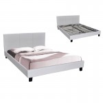 Dalton Κρεβάτι Μονό για Στρώμα 90x190cm Pu Άσπρο c531096