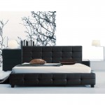Castro Κρεβάτι Διπλό για Στρώμα 150x200cm PU Μαύρο c531097