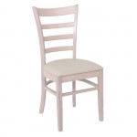 Nato Καρέκλα White Wash Pu Εκρού set 2τεμ c531117