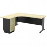 Super compatto Αριστερή Γωνία Απόχρωση Dark Grey Beech c531129