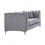 Poly Kαναπές 2Θέσιος Σαλονιού Καθιστικού Ύφασμα Velure Απόχρωση Σκούρο Γκρι c531166