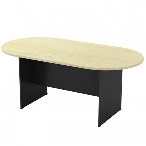 Comf Τραπέζι Οβάλ Απόχρωση Dark Grey Beech c531175