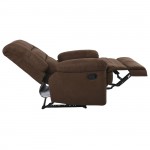 Giulia Πολυθρόνα Relax Σαλονιού Καθιστικού Ύφασμα Καφέ c531223