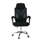 Πολυθρόνα Relax Γραφείου Διευθυντή Βάση Χρώμιο PP Μαύρο Mesh Μαύρο c531236