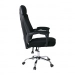 Πολυθρόνα Relax Γραφείου Διευθυντή Βάση Χρώμιο PP Μαύρο Mesh Μαύρο c531236