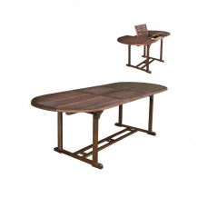 Facile Τραπέζι Επεκτεινόμενο Oval Ξύλο Acacia c531246