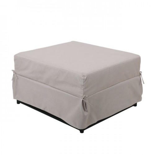 Tron Σκαμπό Κρεβάτι Σαλονιού Καθιστικού Στρώμα 7cm Ύφασμα Εκρού c531287