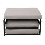 Tron Σκαμπό Κρεβάτι Σαλονιού Καθιστικού Στρώμα 7cm Ύφασμα Εκρού c531287