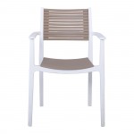 Akto Πολυθρόνα PP UV Άσπρο Sand Beige c531302
