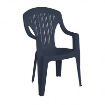 Tropo Πολυθρόνα Τραπεζαρίας Κήπου Βεράντας Στοιβαζόμενη PP Απόχρωση Ανθρακί c531306