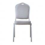 Conf Καρέκλα Μέταλλο Βαφή Silver Ύφασμα Γκρι c531361