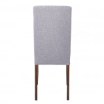 Ottimo Καρέκλα Τραπεζαρίας Απόχρωση Καρυδί Ύφασμα Γκρι 43x55x96cm c531371