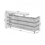 Plano Reception Απόχρωση Sonoma Άσπρο c531386