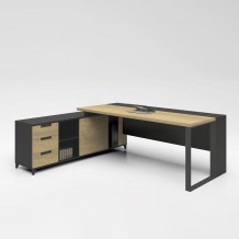 Proto Γραφείο Γωνία Αναστρέψιμη Απόχρωση Sonoma Γκρι c531402