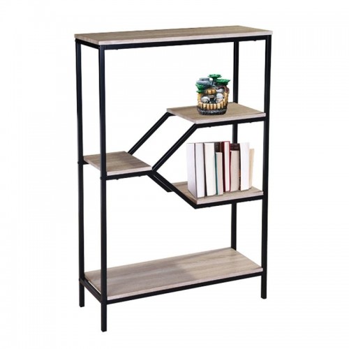 Ραφιέρα Μέταλλο Βαφή Μαύρο Απόχρωση Sonoma c531449