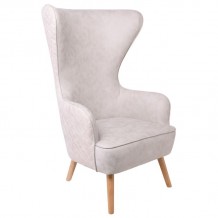 Ola Πολυθρόνα Μπερζέρα Ύφασμα Εκρού c531463