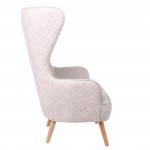 Ola Πολυθρόνα Μπερζέρα Ύφασμα Εκρού c531463