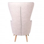 Ola Πολυθρόνα Μπερζέρα Ύφασμα Εκρού c531463