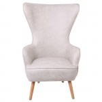 Ola Πολυθρόνα Μπερζέρα Ύφασμα Εκρού c531463