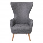 Ola Πολυθρόνα Μπερζέρα Ύφασμα Γκρι c531482