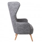 Ola Πολυθρόνα Μπερζέρα Ύφασμα Γκρι c531482